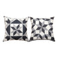 Black And White Quilt Blocks Climaweave Pillow 18" Indoor/Outdoor