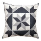 Black And White Quilt Blocks Climaweave Pillow 18" Indoor/Outdoor