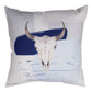 Colored Steer Head Ii 18X18 Climaweave Pillow Indoor/Outdoor