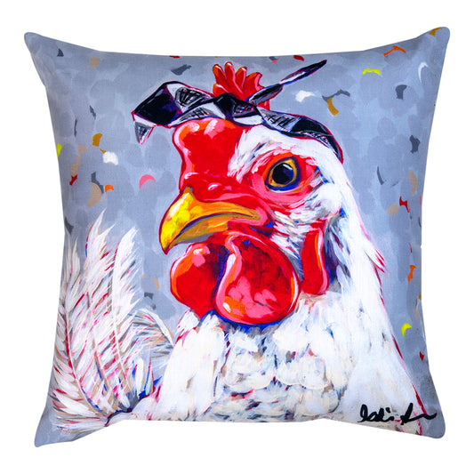 Farm Pop Rosie Climaweave Pillow 18" Indoor/Outdoor