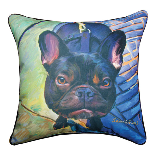 Gus Donato I French Bulldog -Rmc-18 x 18 pillow