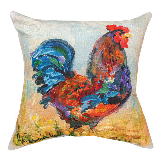 Rooster Climaweave Pillow 18" Indoor/Outdoor