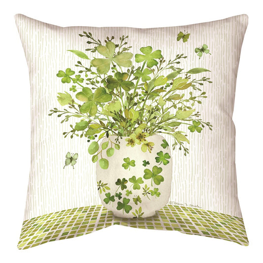 Happy Shamrock Climaweave Pillow 18" Indoor/Outdoor