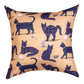 Kitty Wisdom Cat Climaweave Pillow 18" Indoor/Outdoor