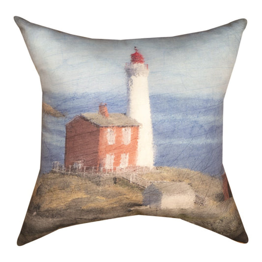 Lighthouse Red Climaweave Pillow 18" Indoor/Outdoor