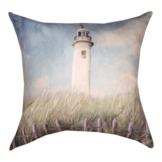 Lighthouse White Climaweave Pillow 18" Indoor/Outdoor