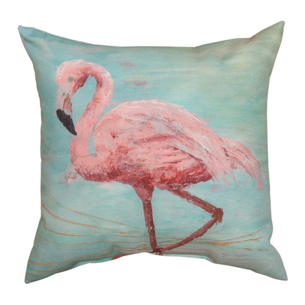 Pink Flamingo Climaweave Pillow 18" Indoor/Outdoor