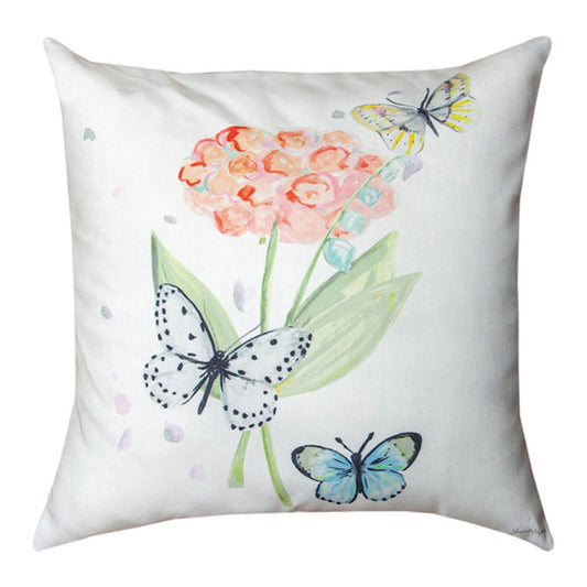 Spring Watercolors Climaweave Pillow 18" Indoor/Outdoor