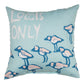 The Chromatic Coast-Locals Only 18 inch Pillow Climaweave Indoor/Outdoor