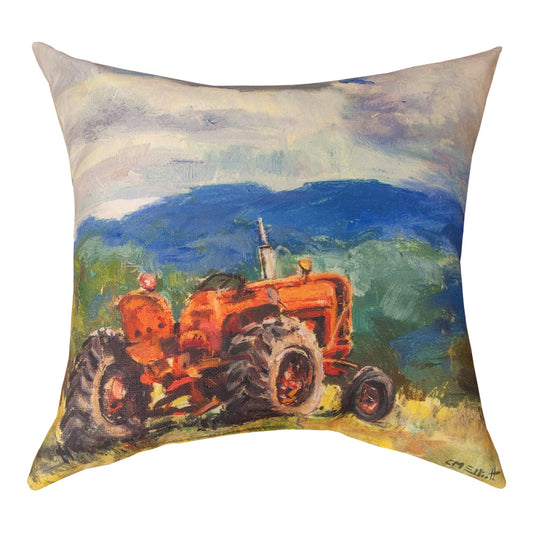 Tractor Pillow 18" Indoor/Outdoor