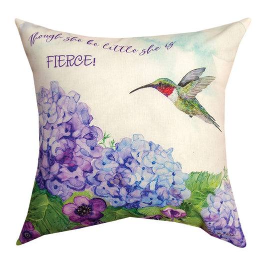 Winged Jewels Fierce Climaweave Pillow 18" Indoor/Outdoor