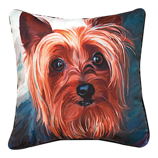 Yorkie Style Yorkie -Rmc-18x18 inch Pillow Indoor/Outdoor