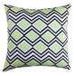 Zig Zag Sunflowers White 18x18 inch Pillow Climaweave Indoor/Outdoor