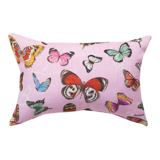 Papillion Word Pillow 12.5"x8.5" Throw Pillow