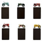 Hanging Red and Silver Tractor Magnetic Note Board