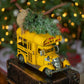 Vintage Style Small Conversion School Bus with Christmas Tree & LED Lights