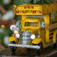 Vintage Style Small Conversion School Bus with Christmas Tree & LED Lights