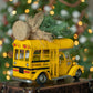 Vintage Style Small Conversion School Bus with Christmas Tree & LED Lights