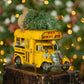 Vintage Style Small Conversion School Bus with Christmas Tree & LED Lights