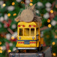 Vintage Style Small Conversion School Bus with Christmas Tree & LED Lights