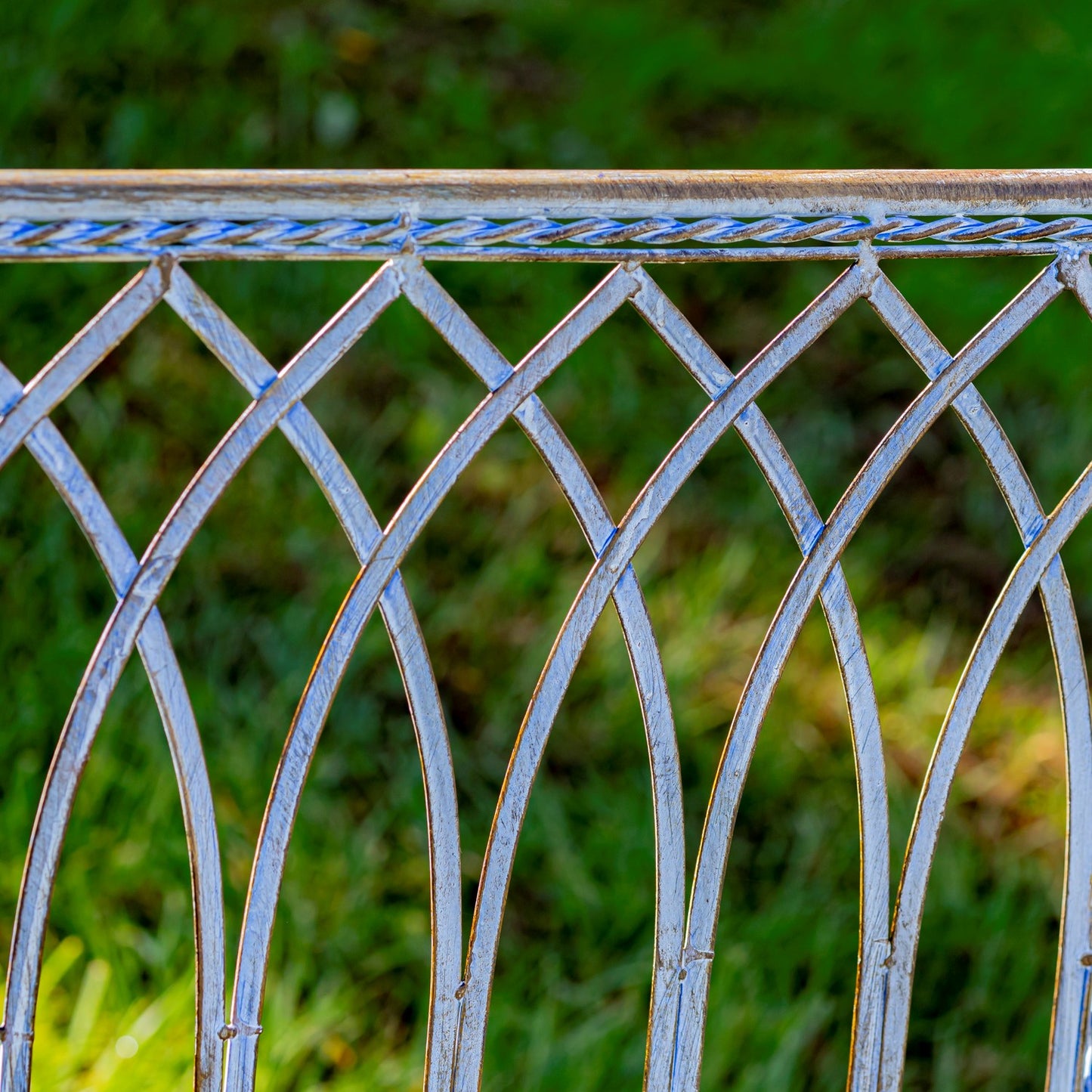 New York Iron Swing Chair in Blue/Bronze