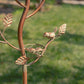 Antique Copper Finished Iron Birdhouse Stake with Dome Roof