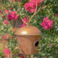 Antique Copper Finished Iron Birdhouse Stake with Dome Roof