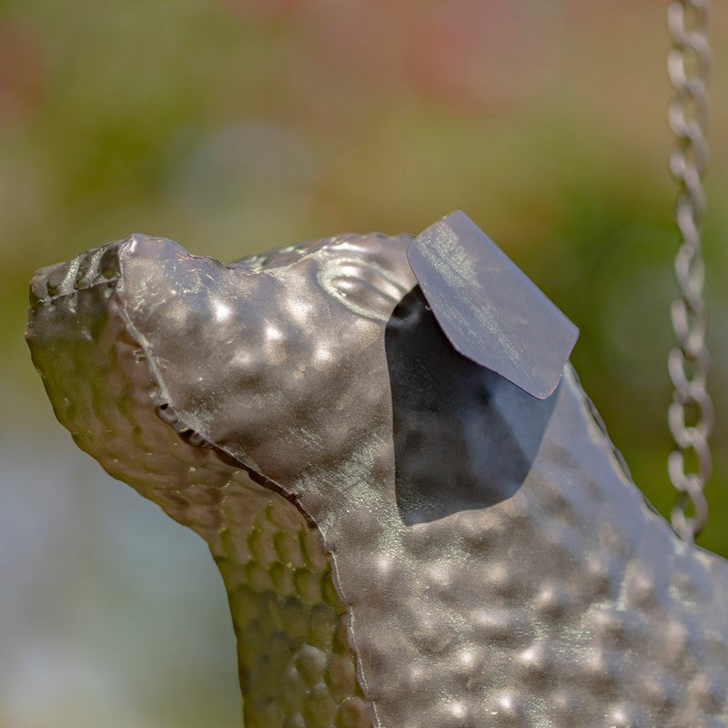 Galvanized Hanging Animal Birdhouse - Dog