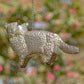 Galvanized Hanging Animal Birdhouse - Cat