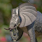 Galvanized Hanging Animal Birdhouse - Elephant