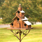 78.75 inch Tall Church Style Large Iron Birdhouse Stake Dublin