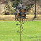 76.75 inch Tall Country Style Multi-Home Iron Birdhouse Stake Pipersville