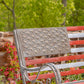 Proud to Be an American Flag Iron Garden Bench