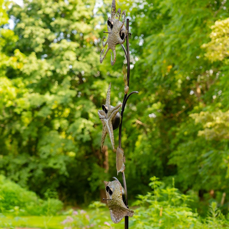 Coastal Style Birdhouse Stake - Octopus & Starfish