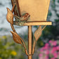 Antique Copper Saran Birdhouse Stake Holly