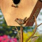 Antique Copper Saran Birdhouse Stake Sherry