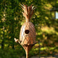 67.25 inch Tall Pineapple Shaped Copper Birdhouse Stake