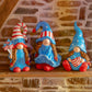 The Americanas Set of 3 Assorted American Lady Patriot Garden Gnomes