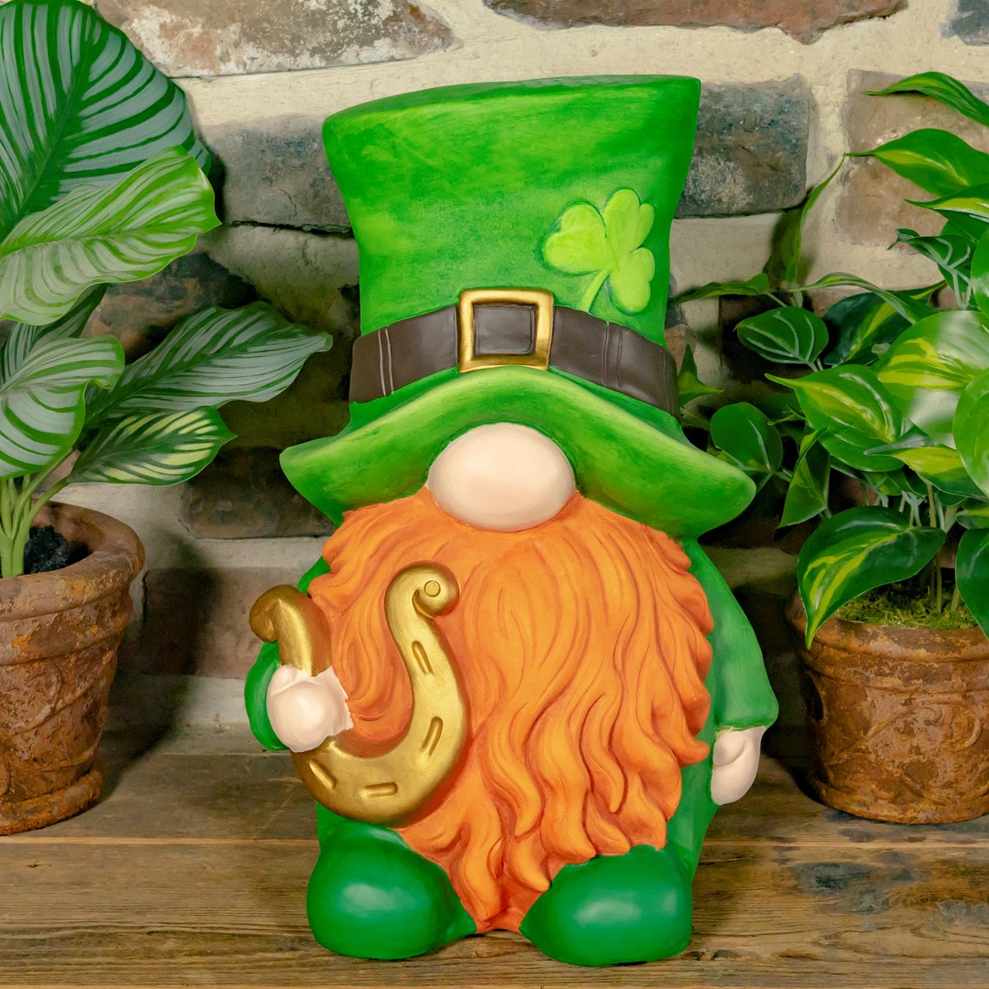 The Shamrocks Set of 6 Assorted St. Patrick's Day Garden Gnomes