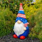 The Americanos Set of 6 Assorted American Patriot Garden Gnomes