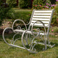 Monte Carlo 1968 Iron Rocking Arm Chair in Antique White