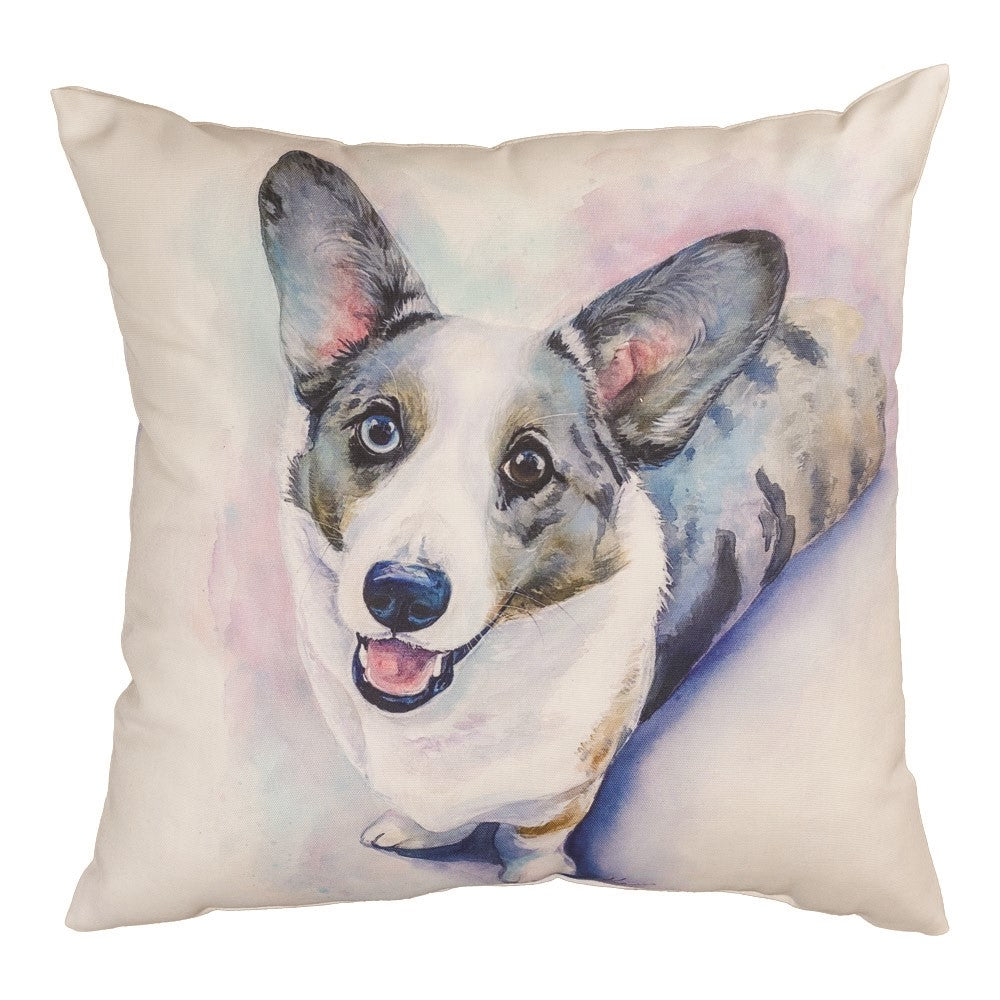 Corgi Climaweave Pillow 18" Indoor/Outdoor