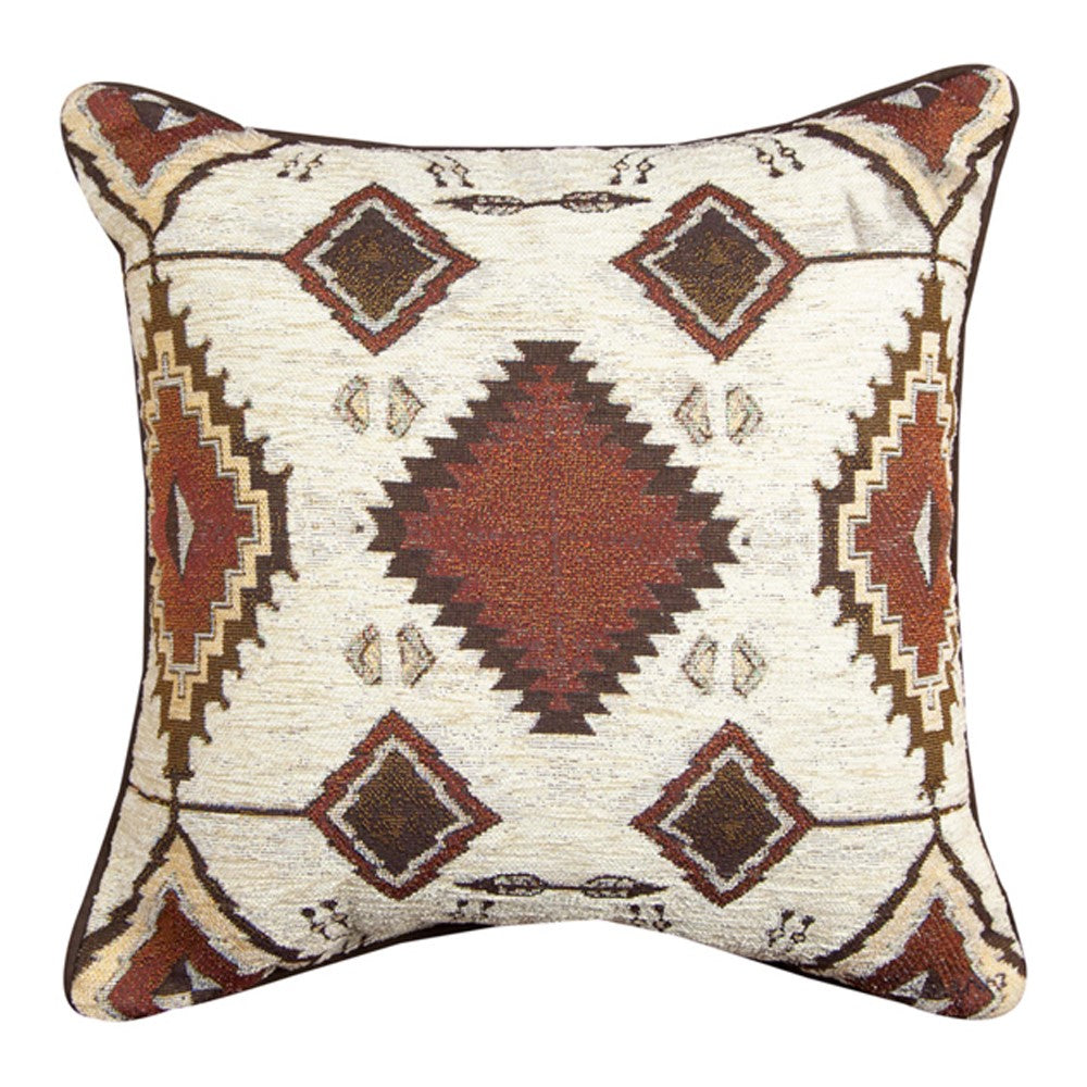 Non-Embellished Native Design Pillow 17" Tapestry Pillow