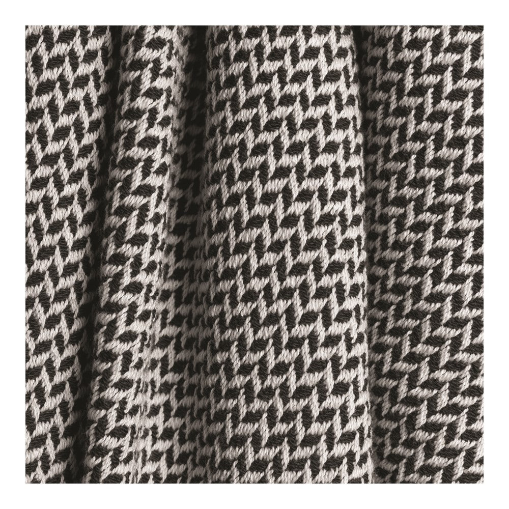 Dashing Texture Black Pillow 21x21 Black - Woven Pillow