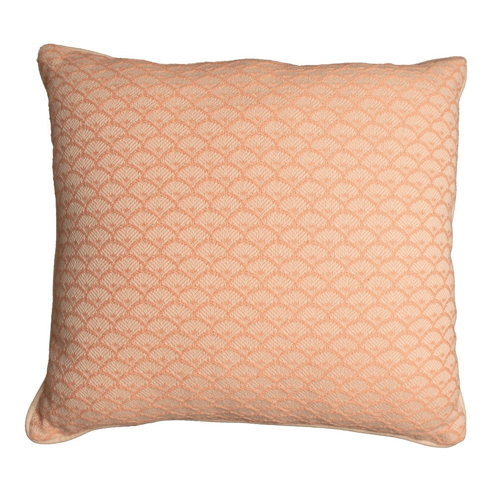 Scalloped Shell Pillow 21x21 Woven Pillow