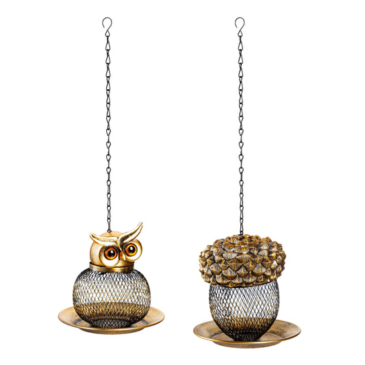 Mesh Hanging Bird Feeders, 2 Asst.