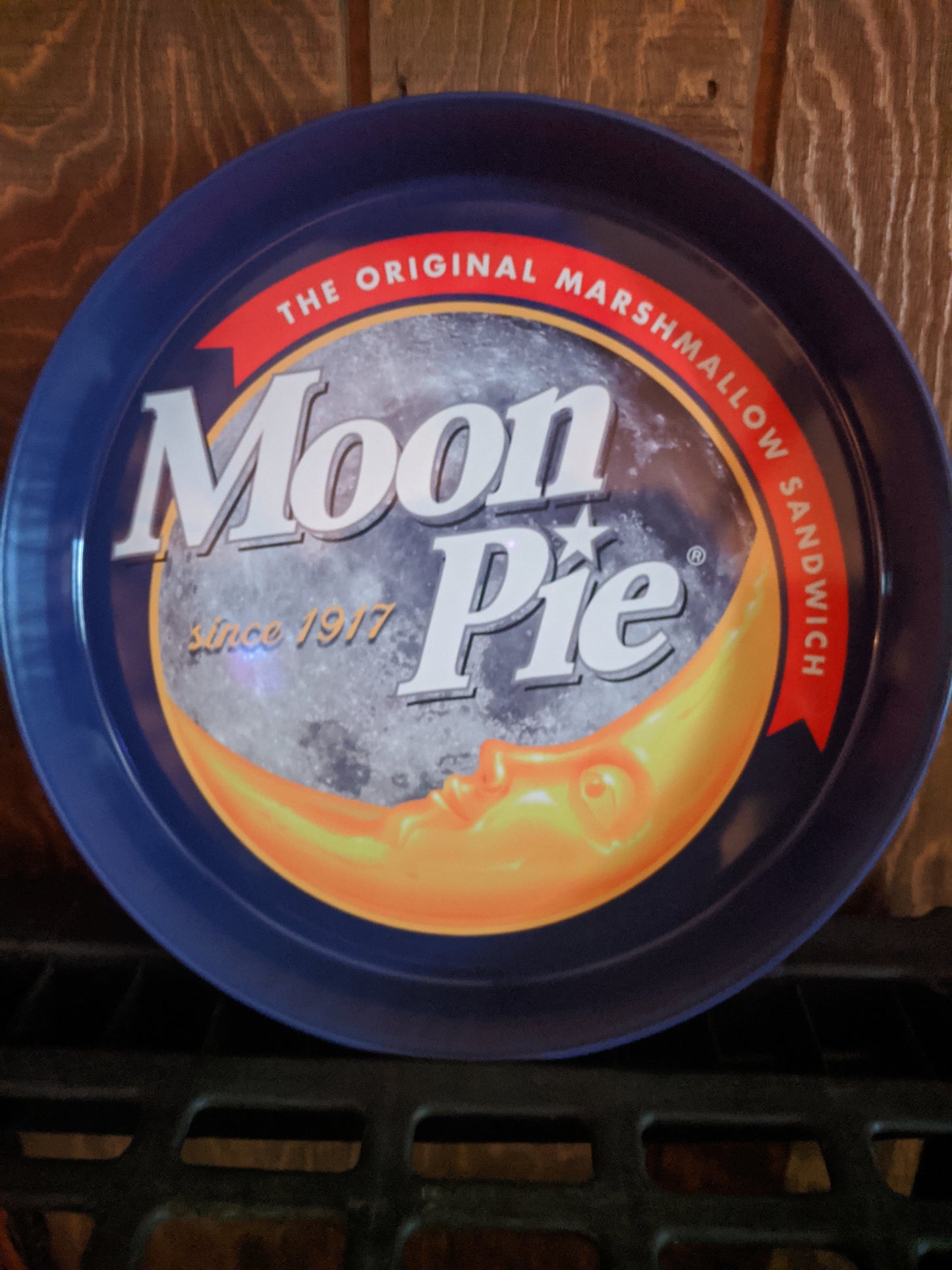 Moon Pie Serving Tray 13.5" Diameter Metal