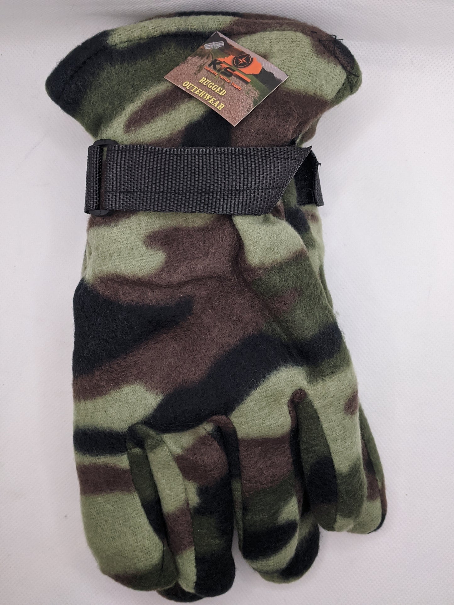 Camo Fleece Glove's - Men' Large