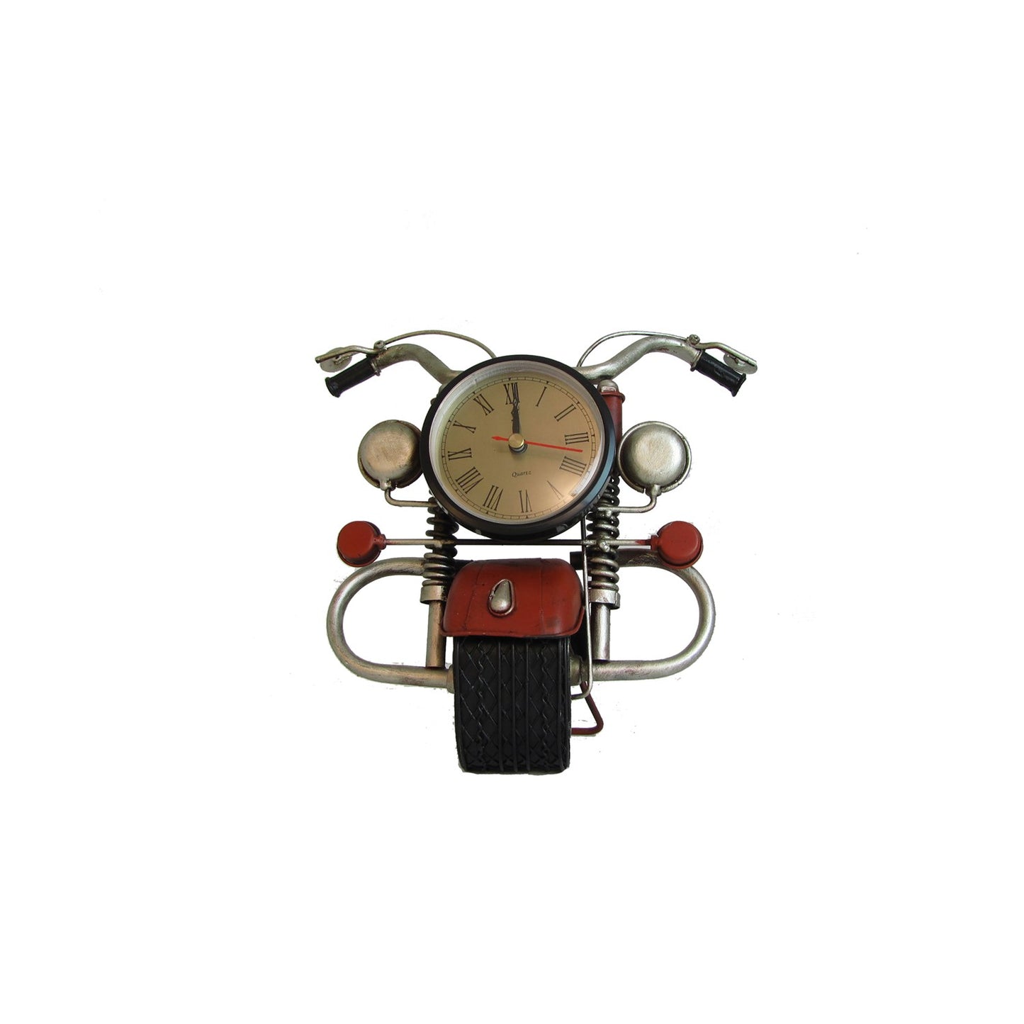 Iron Motorcycle Tabletop Clock