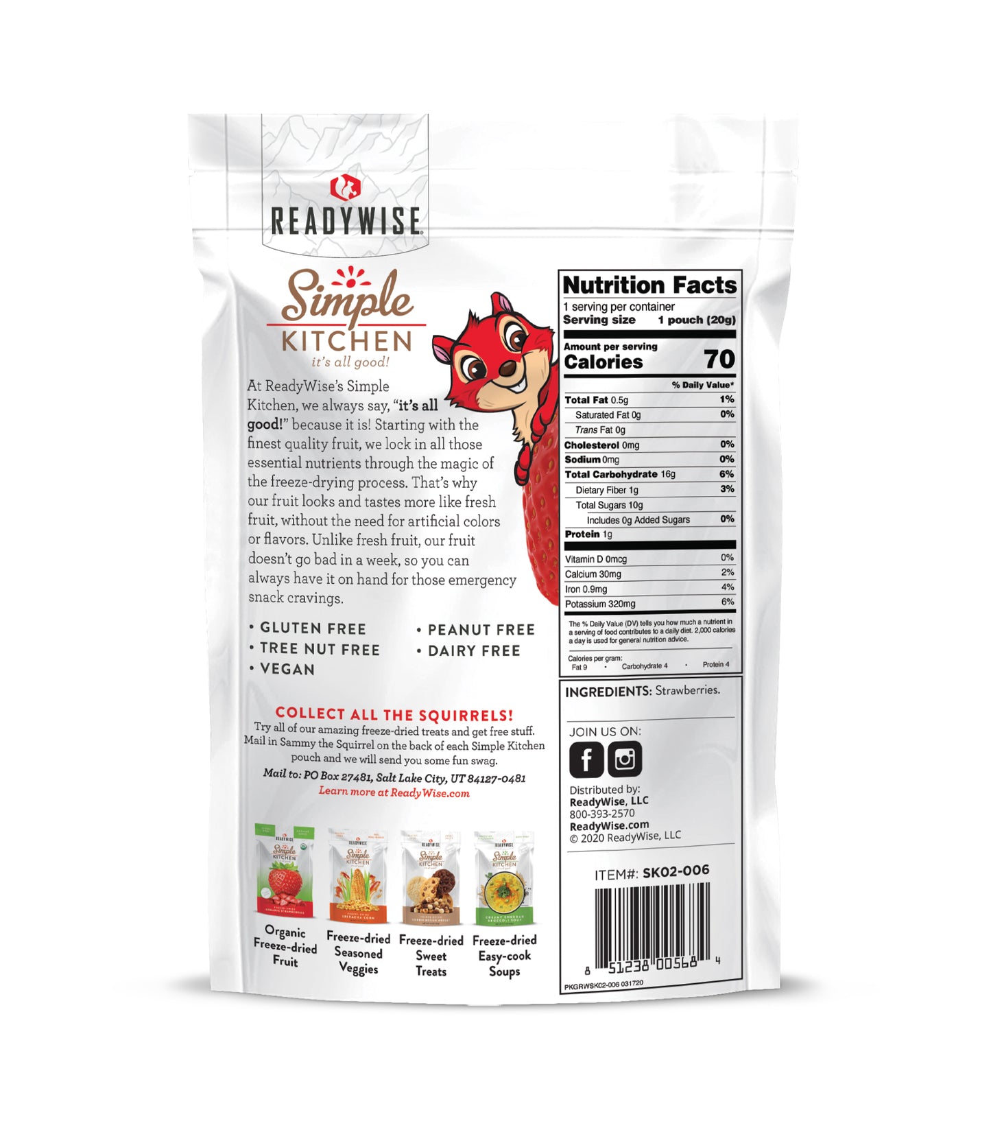 Freeze-Dried Strawberries - 6 Pack